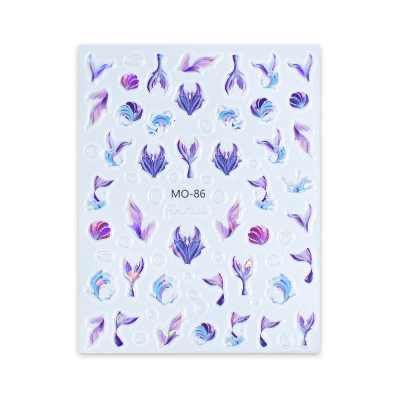 Aurora Sea Creature Nail Sticker