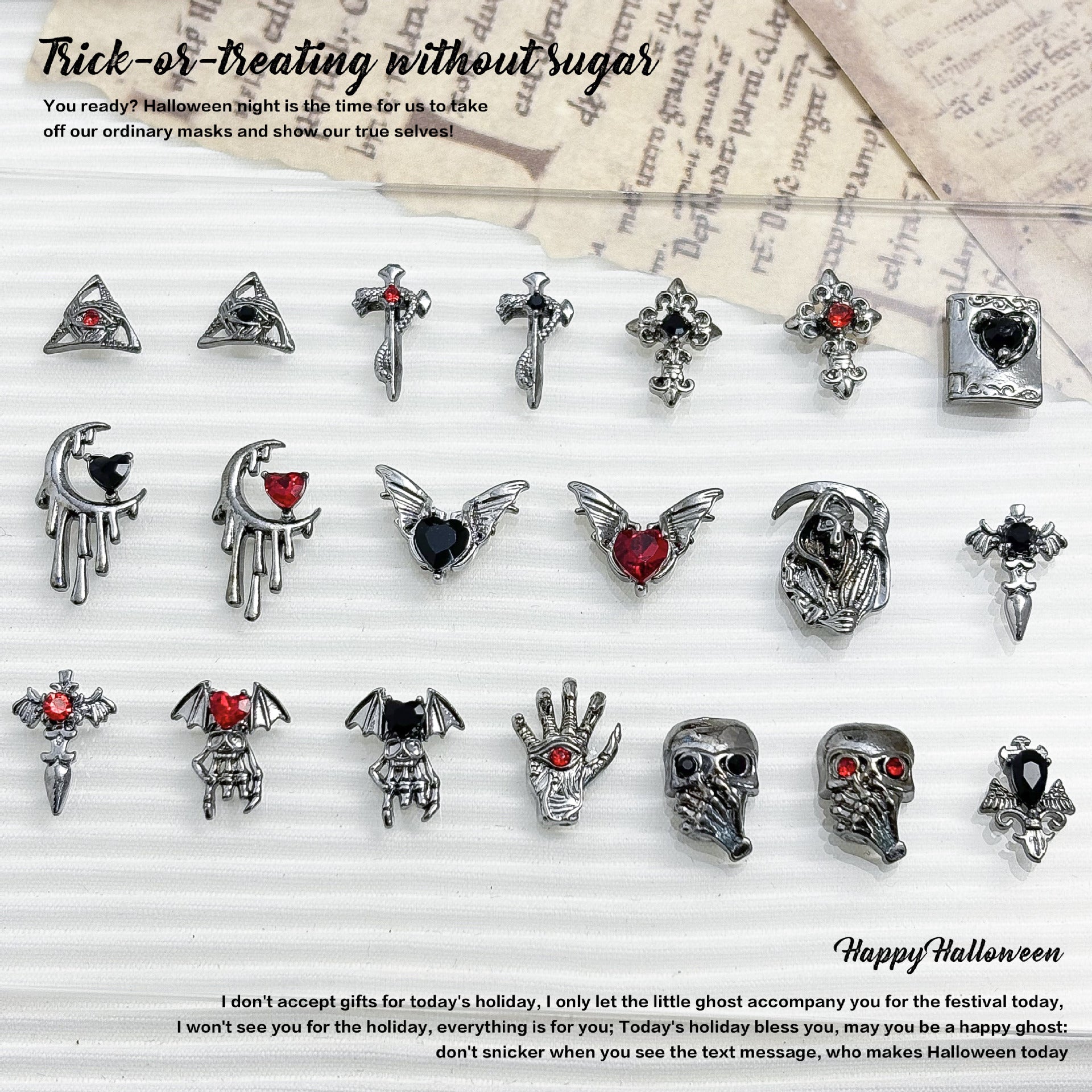 3D Halloween Nail Charms