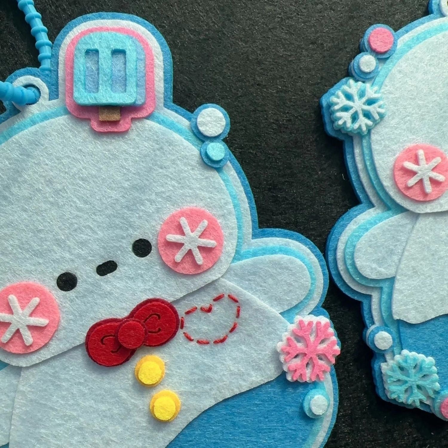 Zayne Snowman Handmade Felt Keychain