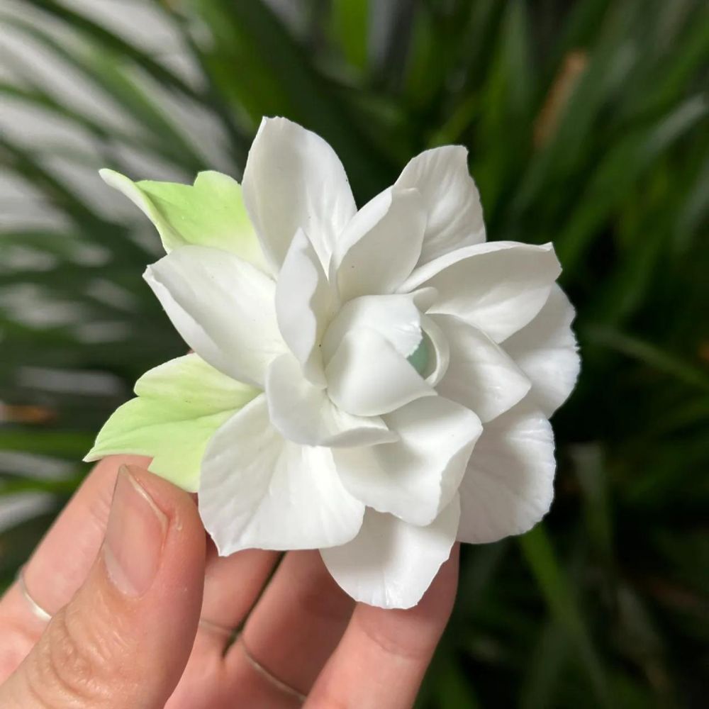 Jasmine Flower Dehua White Porcelain Aroma Stone