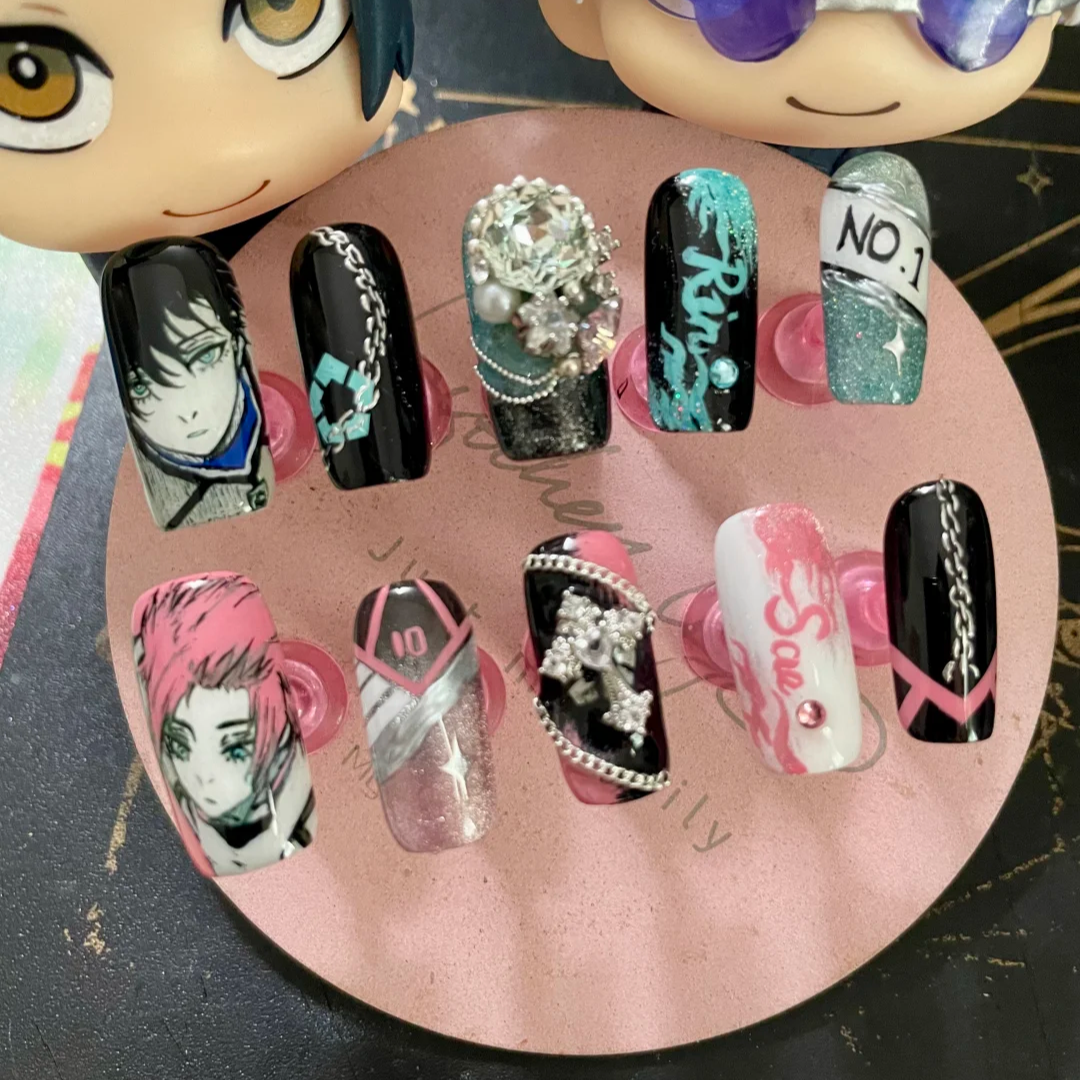 Custom Hand-Painted Press Ons