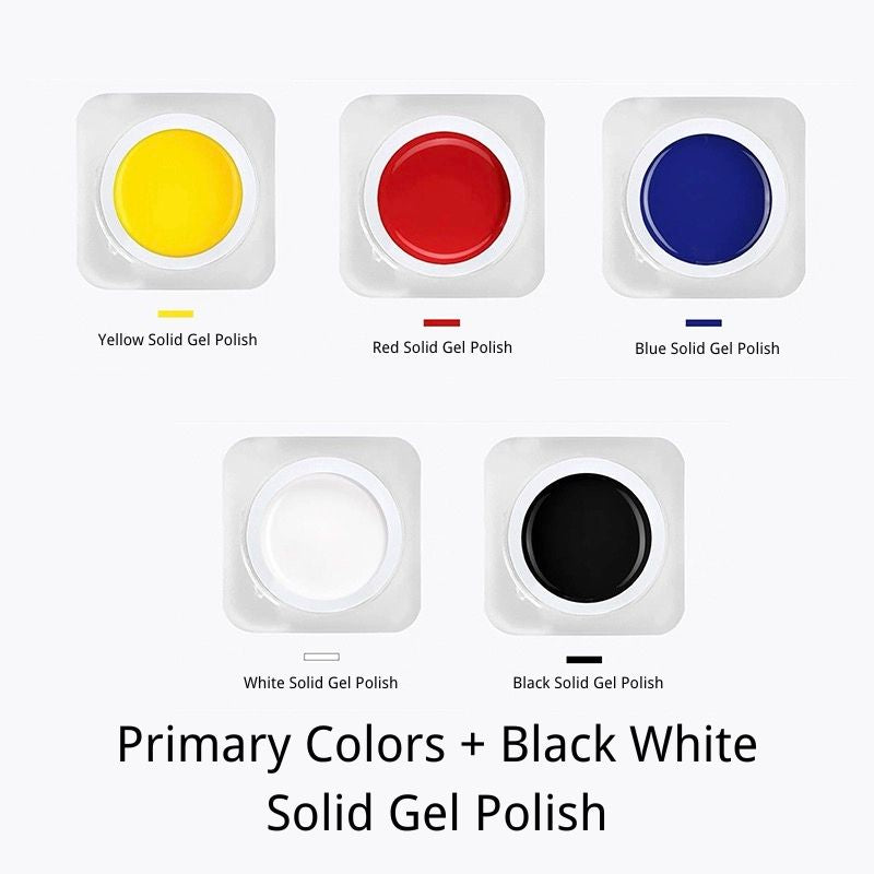 Primary Colors Solid Gel Polish Combo Set