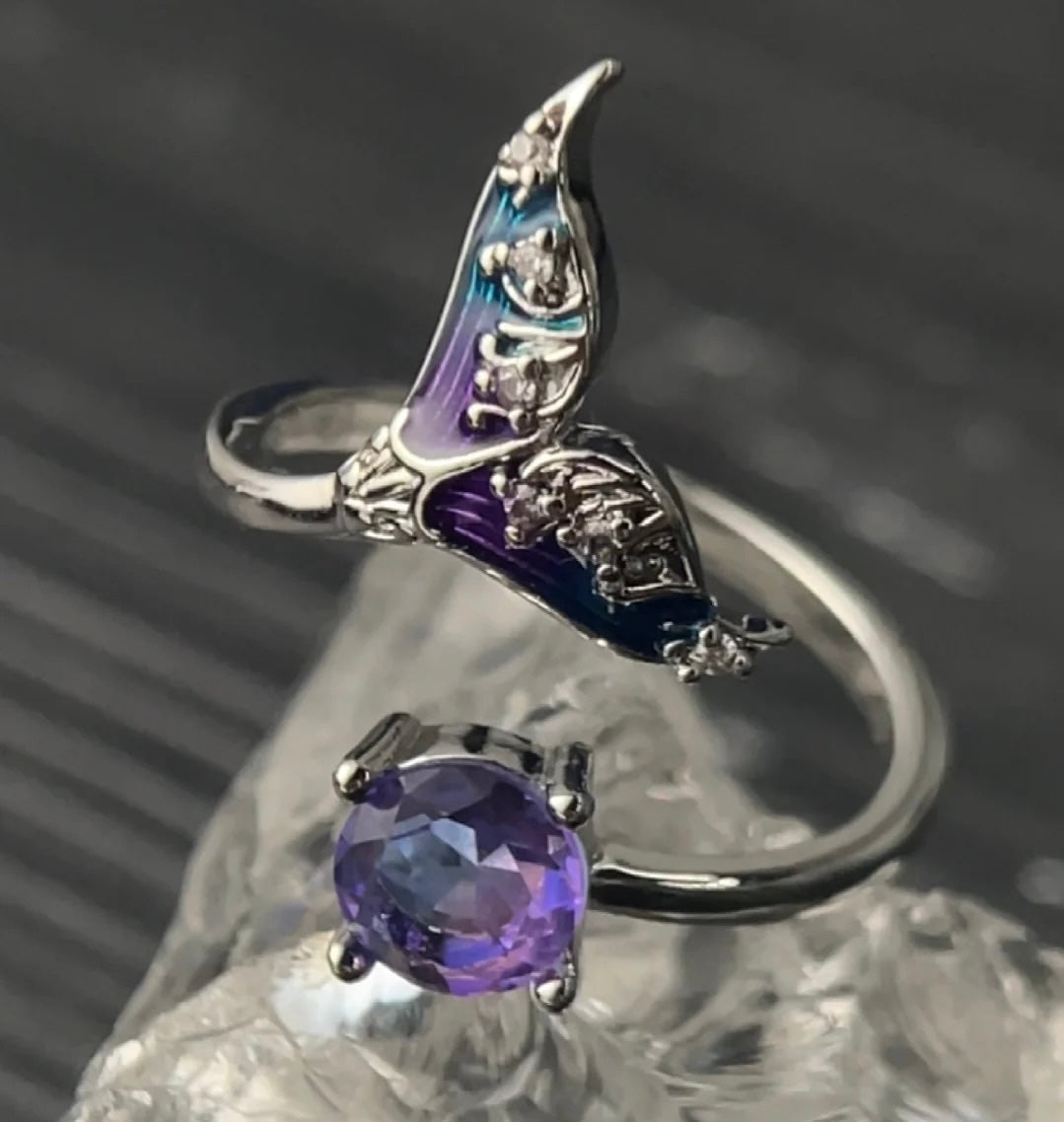 Rafayel Ombre Blue-Purple Tail Ring