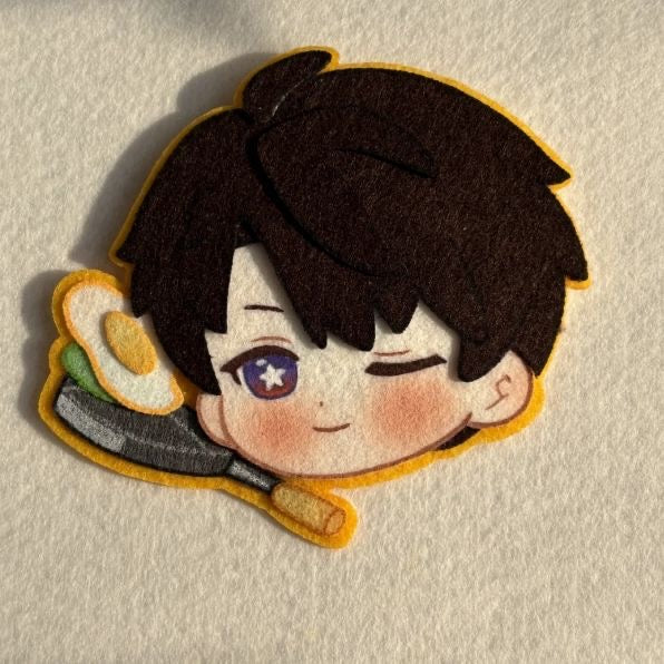 Caleb Chibi Felt Keychain