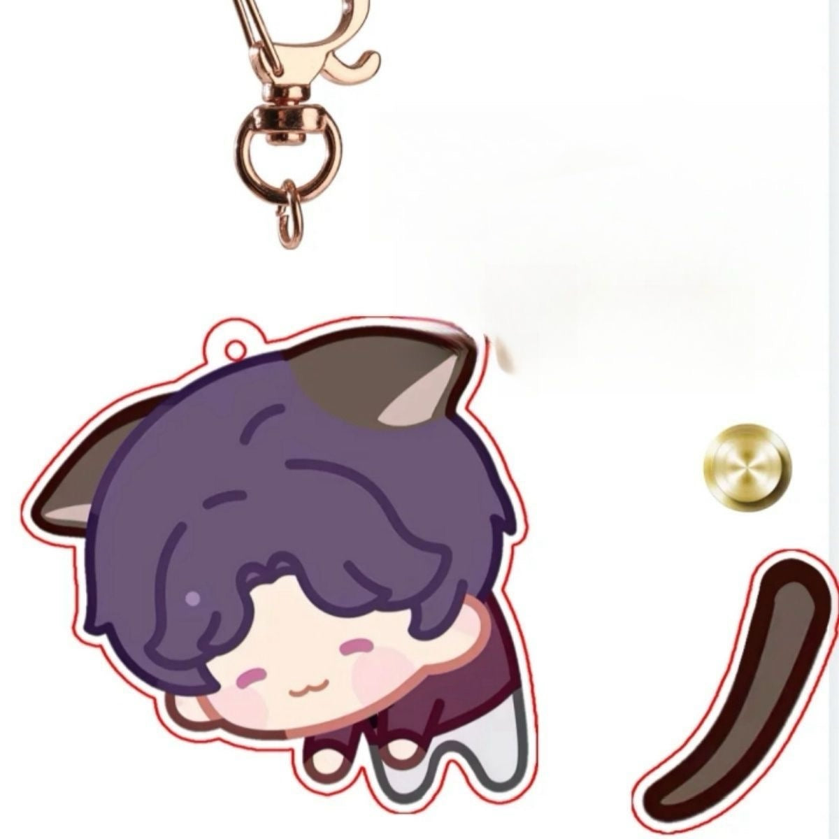 LADS Acrylic Shaking Cat Keychain